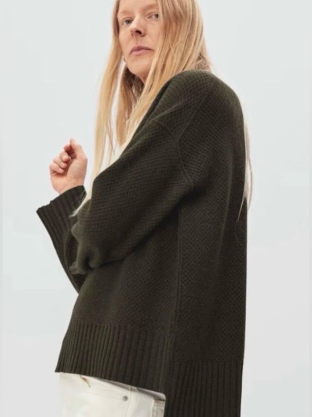 Everlane Stroopwafle Recycled Cashmere Sweater, size M - Picture 1 of 5
